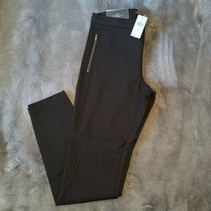 Banana Republic Devon Black Moto Pant 6L (Tall)